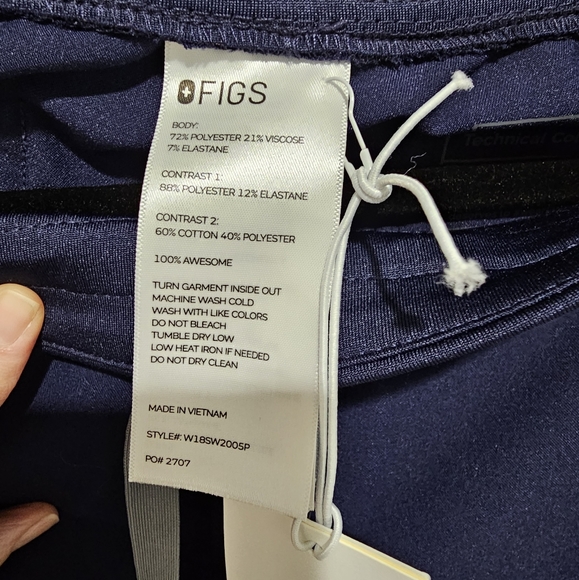 Figs Navy Zamora Jogger Scrub Pants NWT - Picture 10 of 10